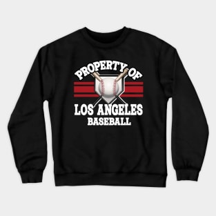 Proud Name Los Angeles Graphic Property Vintage Baseball Crewneck Sweatshirt